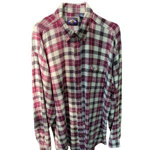 Men’s Falcon Bay  Checked Long Sleeve Flannel Shirt SZ XLT